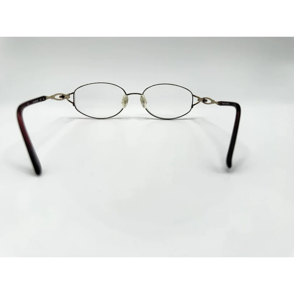 Sophia Loren M190 Red Full Rim Eyeglasses Frames Only 55-17-135 Rhinestone Oval
